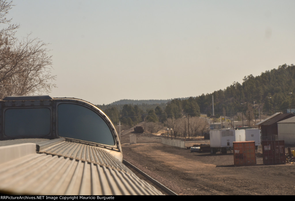 Grand Canyon Railway view from Coconino Dome interior